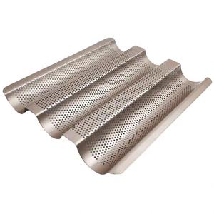 Poêle à pain, pour Baguette française en aluminium, avec revêtement anodisé, 8/4/6 feuilles - Product Image 6