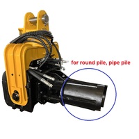 AORIS Vibro Hammer Pile Drivers Excavator Mounted 360 Rotation Side Grip for 20-30 Ton Sheet Piles Gearbox Core Factory Price