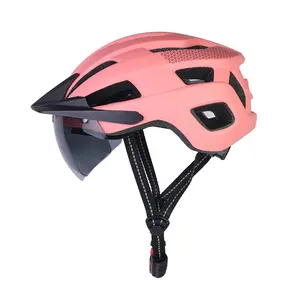 ライディング用ライトバイクサイクルヘルメット付きマウンテンバイク警告灯とターンシグナル自転車ヘルメット