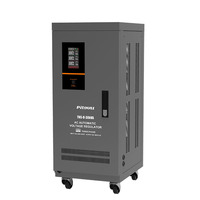 Stabilisateur de tension triphasé 380V en cuivre 30KVA 100KVA pour l'industrie, régulateur de tension haute précision AC, contrôle numérique par servomoteur LED