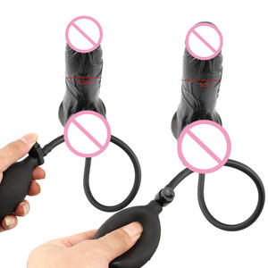 Penjualan Hots steker Anal silikon OEM ODM steker tiup besar <span class=keywords><strong>Penis</strong></span> Gonfiabile dengan pengisap untuk pria wanita - Product Image 2