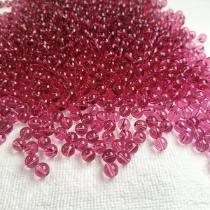 Synthetic Glass Round <b>Beads</b> 8mm Full Hole Rose <b>Red</b> Color Loose <b>Beads</b> DIY Handmade Bracelet <b>Beaded</b> Accessories Jewelry Making - Product Image 5