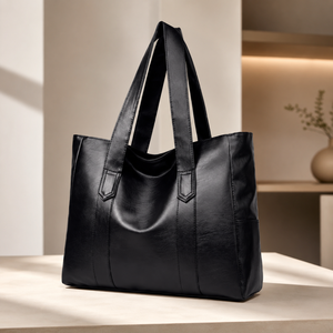 Bolsos Tote 2026 de Lujo Unisex, Bolso Tote Casual de PU, Bolso Tote de Lona de Gran Capacidad para la Escuela, el Trabajo y Negocios - Product Image 2