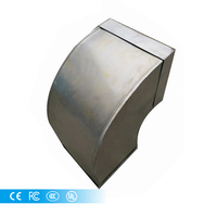 Haute qualité Tube Style acier inoxydable soudage Air silencieux vanne pneumatique extrémité plate silencieux d'échappement usine Ventilation ventilateur pièces