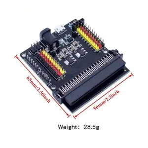 บอร์ดขยาย V2 Sensor Shield, โมดูลจ่ายไฟ 3.3V/5V, อินเทอร์เฟซ I2C SPI UART IO, จ่ายไฟ DC 7-9V และ USB 5V, สำหรับงาน DIY - Product Image 5