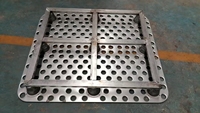 Nouveau support de stockage standard de type Tianzi en acier zingué robuste CA12105 pour palette 1200x1000x110mm 0.5mm