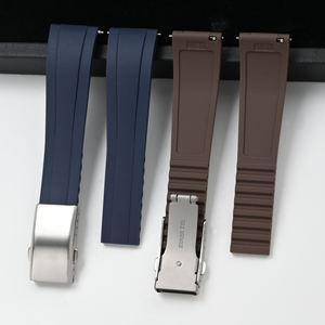 Correa de reloj de goma de silicona líquida de 22mm para Rolex <span class=keywords><strong>Submariner</strong></span>, correa de reloj de goma Universal cortable de 20mm y 22mm para Omega - Product Image 1