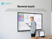 Nouvelle arrivée 2026 Leaderhub Tableau blanc interactif intelligent 86 pouces |   Idéal pour les salles de classe et les bureaux