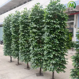 Stereoscopic artifical ficus tree high simulation banyan tree evergreen ficus tree for indoor outdoor decoration