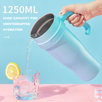 Gobelet isotherme en acier inoxydable de 40 oz avec poignée, couvercle et paille