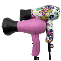 Sèche-cheveux portable mini avec moteur AC et buse concentratrice 800W-1200W pour camping-car, extérieur, hôtel et voyage - Alimentation véhicule/CA