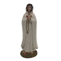 Statue d'ange de Noël rouge foncé/blanc de 30 cm en polyrésine, ornement de bureau
