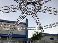 Personalizado global de aluminio círculo techo truss estructura decoración truss boda arco truss