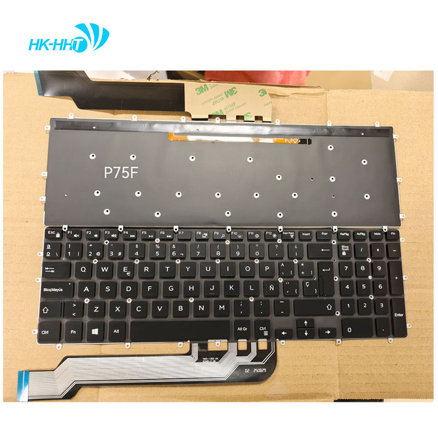 Laptop Parts for DELL G3 3579 P75F 3779 G5 15 5587 G7 15 7588 Spanish Keyboard