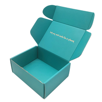Boîte cadeau express pour chaussures et vêtements, en carton ondulé, avec pelliculage mat, dorure à chaud, doublure en mousse, boîte carrée faite à la main