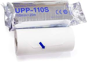 TOKYO UPP-110S Thermal Paper Roll <b>White</b> Single Layer for Ultrasound Printing - Product Image 3