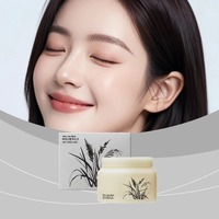 Masker Beras 150g Krim Pelembap Asam Hialuronat Gliserin Formula Lumpur untuk Wajah Tubuh Leher