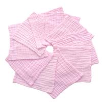 6'lı Paket Ekstra Yumuşak Emici Organik Muslin Pamuklu Spandeks Bebek Geğirme Bezleri/Önlükleri/Havluları Ev Desenli Çocuklar İçin