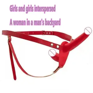 Penjualan laris mainan seks karet penis karet buatan dildo silikon cair Vibrator celana dalam dapat dipakai merah pengendali jarak jauh untuk wanita