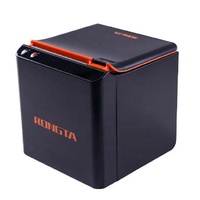 RONGTA Printer penerimaan POS 80mm, Printer Mini USB 300mm/S dengan laci pemotong otomatis, mendukung ESC/POS kompatibel dengan Wins/MAC