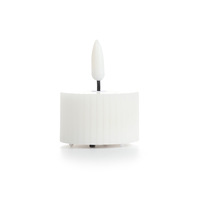 Bougie chauffe-plat LED sans flamme en plastique artificiel, effet cire véritable, romantique, D3*H5cm, télécommande, ivoire, pile CR2032, pour décoration de mariage et d'hôtel