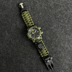 นาฬิกาข้อมือผู้ชายสำหรับกิจกรรมกลางแจ้ง นาฬิกาสปอร์ตอเนกประสงค์ พร้อมเข็มทิศ กันน้ำ นาฬิกาควอตซ์ ระบบ LED นาฬิกาดิจิตอล - Product Image 5