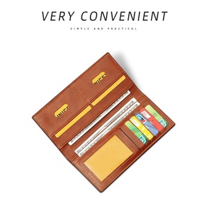 Wholesale Custom Long PU Leather Credit Card Wallet for Men and Women with ID Window Cash Money - Product Image 3