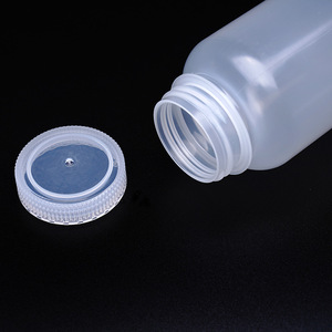 O'Kayme Plastic Wide Mouth Bottle <b>Pp</b> Cylindrical Transparent Reagent Bottle Laboratory Use - Product Image 1