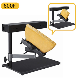 Clips de machine thermofusible à fromage Chauffe-fromage électrique Fondeur de fromage réglable commercial <span class=keywords><strong>Raclette</strong></span> Grill <span class=keywords><strong>Suisse</strong></span> - Product Image 1