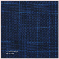 Tissu de Costume Italien de Haute Qualité en Laine Peignée Mérinos/Polyester Prêt à Expédier pour Costumes Homme