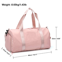 Sac de sport, de gymnastique, personnalisé, de grande capacité, pour femmes, haute qualité, polochon, avec compartiment pour chaussures