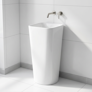 Di alto livello grande <span class=keywords><strong>bagno</strong></span> in ceramica lavelli prodotti piedistallo <span class=keywords><strong>lavabo</strong></span> <span class=keywords><strong>a</strong></span> mano con free standing - Product Image 3