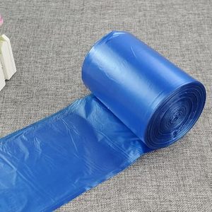 Huamaohengchun Durable Industrial Packaging Trash Bags 10 Gallon 120 Counts <b>Blue</b> LDPE - Product Image 5