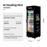 Máquina Expendedora Haha con Stock Local en EE. UU. para Cosméticos y Pelucas, SDK con IA, Ecológica, Pagos con Tarjeta, Monitoreo Remoto, Mini 360