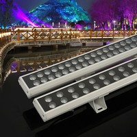 Iluminación de Fachada para Exteriores de Alta Calidad en Aluminio, 36W/48W/72W DMX512 IP66, Resistente al Agua, RGB LED, Proyector de Pared