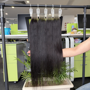 ผมเวียดนามแท้แบบตรง 2x6 พร้อมเชือกผูกปิดหน้าผาก 100% ผมมนุษย์บริสุทธิ์ เรียบลื่น ระบายอากาศได้ดี สวมใส่สบาย - Product Image 1