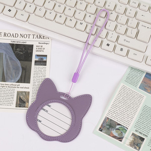 ป้ายติดกระเป๋าเดินทางแบบกำหนดเอง ป้องกันข้อมูลส่วนตัว ลายแมวน่ารัก ป้ายติดกระเป๋าเดินทาง ป้ายชื่อ ป้ายบัตรประจำตัว - Product Image 6