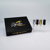 Flacons de parfum miniatures ronds transparents rechargeables de 3 ml, échantillons de parfum en verre de qualité de 5 ml