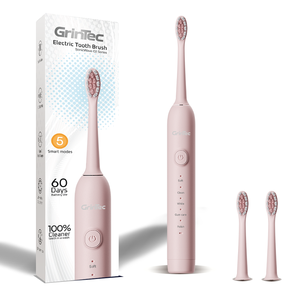 <span class=keywords><strong>Cepillo</strong></span> <span class=keywords><strong>de</strong></span> <span class=keywords><strong>Dientes</strong></span> Eléctrico Sónico Impermeable IPX8, Batería <span class=keywords><strong>de</strong></span> Larga Duración <span class=keywords><strong>de</strong></span> 500 mAh, 120 Días <span class=keywords><strong>de</strong></span> Uso, Puerto <span class=keywords><strong>de</strong></span> Carga Oculto, GrinTec - Product Image 1