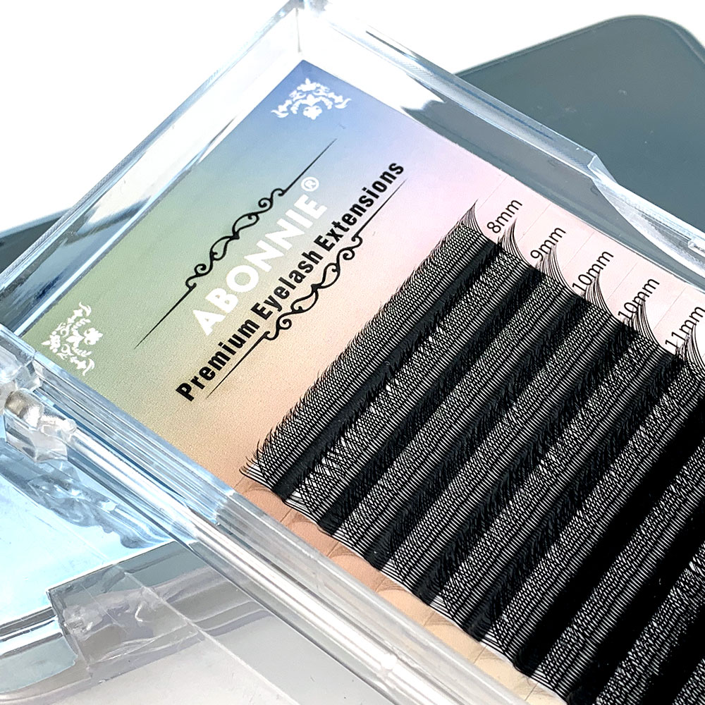 Abonnie YY форма ручной Премиум норки мягкий легкий вентилятор блока клей для наращивания ресниц Лас-удлинитель лотки объем y ресниц лоток