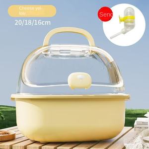 <span class=keywords><strong>Cage</strong></span> à hamster en plastique durable avec fermeture à bouton <span class=keywords><strong>Cage</strong></span> à ours doré en acrylique transparent super large pour petits animaux de compagnie Fournitures pour animaux de compagnie - Product Image 6