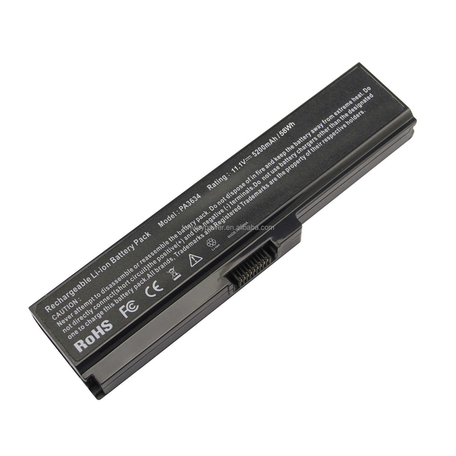 PA3634U Replacement 11.1V 4400mAH Laptop Battery for Toshiba Toshiba PA3634U-1BASPA3635U-1BRMPA3816U-1BRSPA3818U