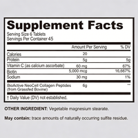 Poudre de Collagène Marin Éclaircissante Anti-Âge Suppléments de Beauté Vitamine C Biotine Sans Gluten pour Adultes Croissance des Cheveux et des Ongles