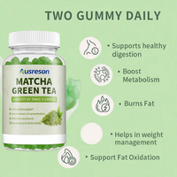 Complément Minceur Ausreson : Gommes au Thé Vert Matcha, Brûleur de Graisse, Vinaigre de Cidre de Pomme, Végétalien