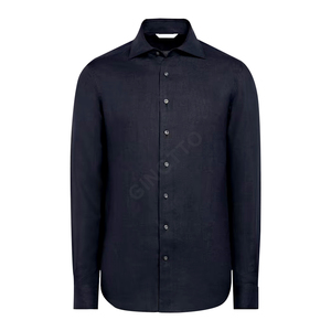 Camicie Estive Traspiranti in <span class=keywords><strong>Lino</strong></span> e Cotone con Logo Personalizzato a Maniche Lunghe per <span class=keywords><strong>Uomo</strong></span>, Vendita all'Ingrosso - Product Image 4