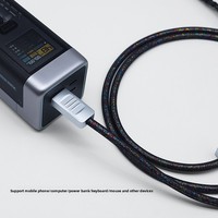 Nouveau Hub Récepteur 2-en-1 8K Ultra-Rapide avec Connecteurs Double Type C, Conception RGB et Cuivre Étamé Sans Oxygène pour Clavier et Souris