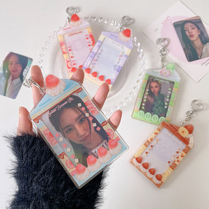 Porte-clés personnalisé en plastique acrylique original, motif dessin animé, 3 pouces, avec mini-écran de protection pour collection de figurines - Product Image 3