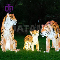 Lámpara LED 3D de Tigre Grande, Personalizada, Impermeable IP65, de Resina y Fibra de Vidrio, para Exteriores, Bodas, Festivales, Iluminación de Jardín, Paisajismo Navideño