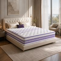 Hotel-Gel-Memory-Foam-Matratze Reaktionsschneller Gelschaum Druckentlastung Kommerzielle Qualität Komprimierte Rollverpackung King Queen Full Size