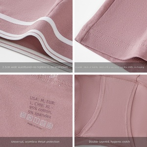 Braguitas Deportivas <span class=keywords><strong>de</strong></span> Algodón para Mujer, Ajustadas, Seguras, Elásticas, Cómodas para Uso Diario, Suaves - Product Image 2